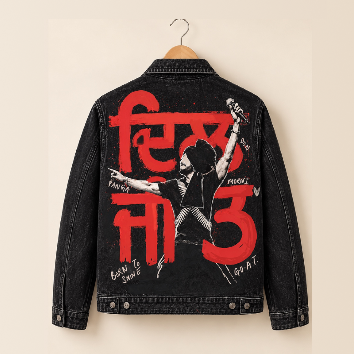 "Dil-Jeet" Handpainted Jacket Punjabi | Diljit Dosanjh