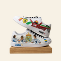 "F1 X Real Madrid" themed Handpainted sneakers