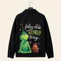 "The Grinch" themed Handpainted jacket