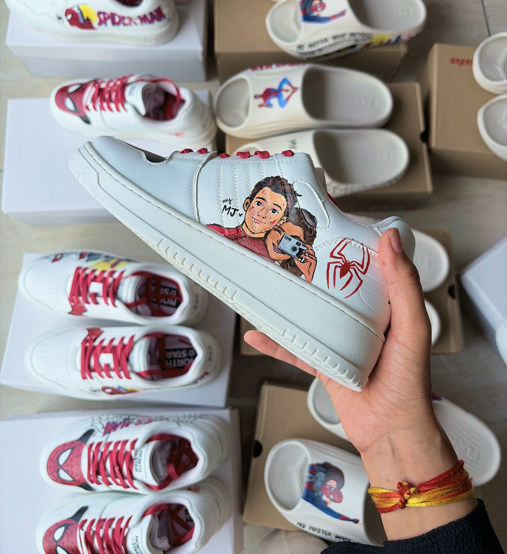 "Spiderman" custom handpainted sneakers