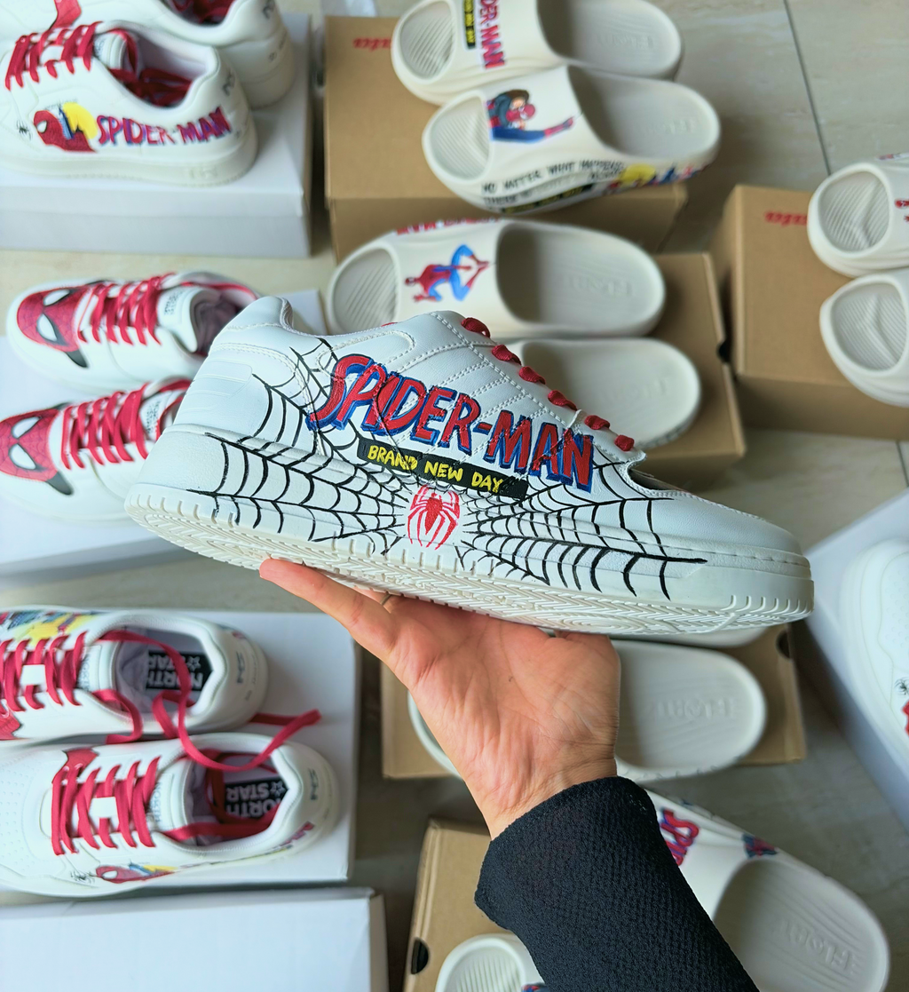 "Spiderman" custom handpainted sneakers