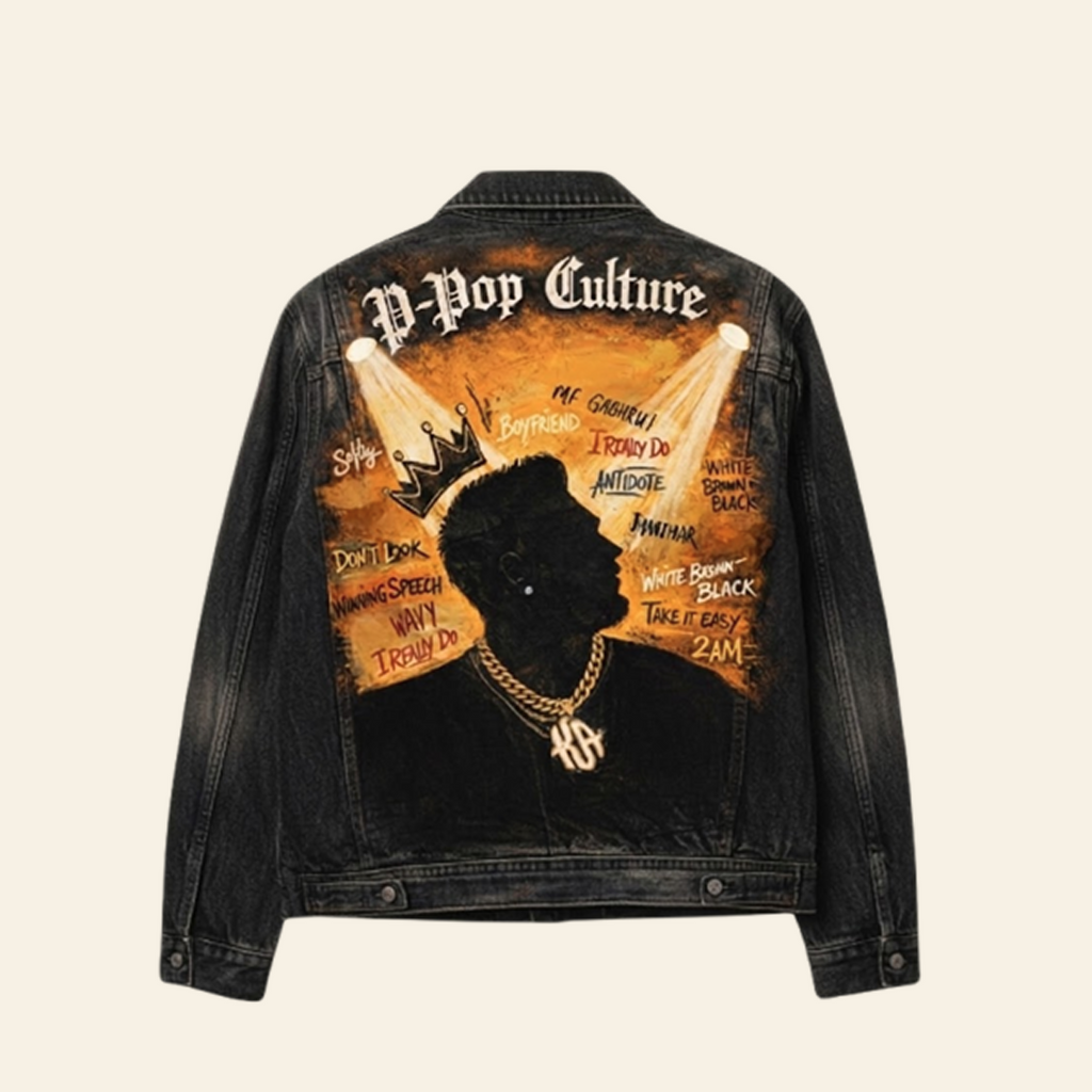 P-Pop Culture Handpainted jacket