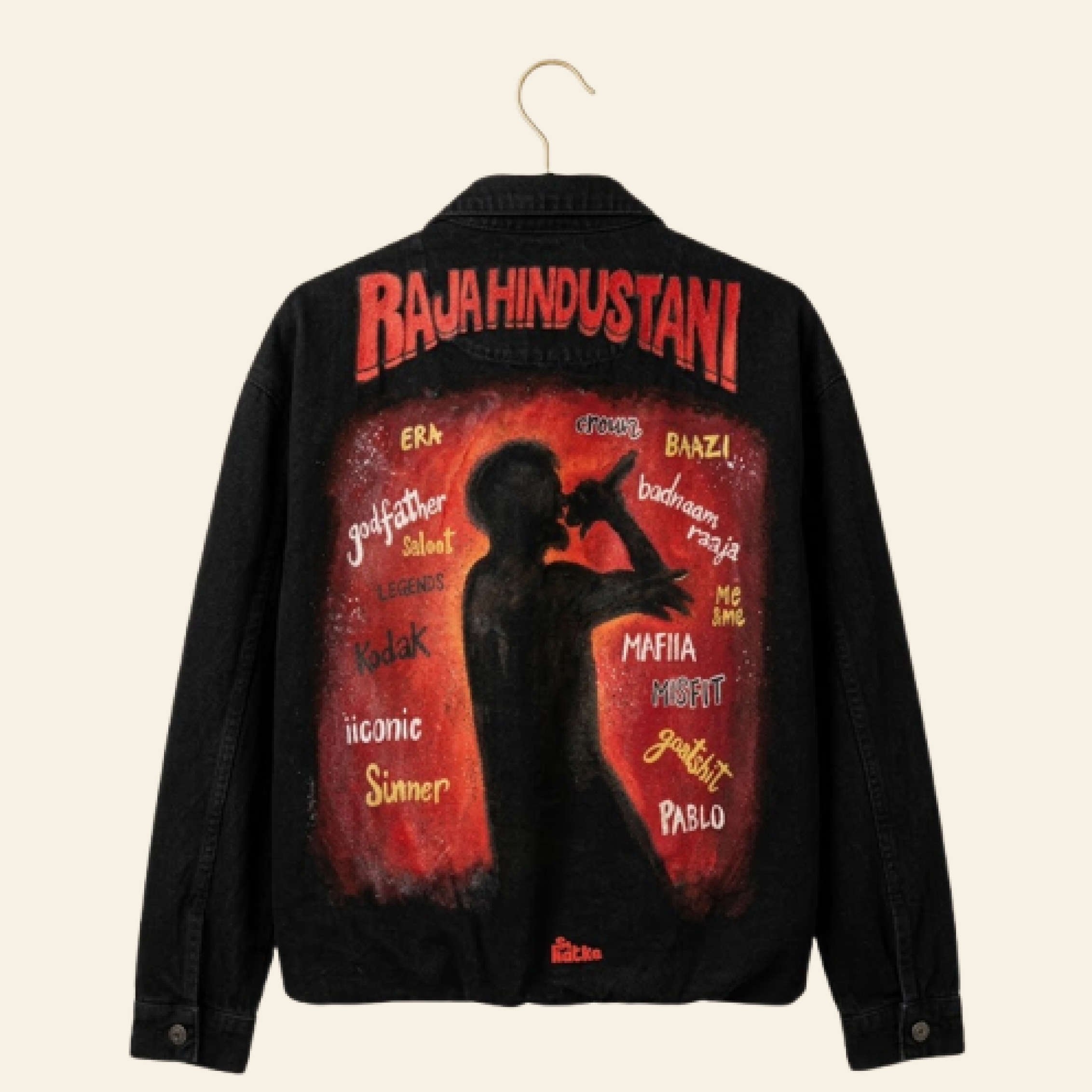"KING- Raja Hindustani" Handpainted jacket