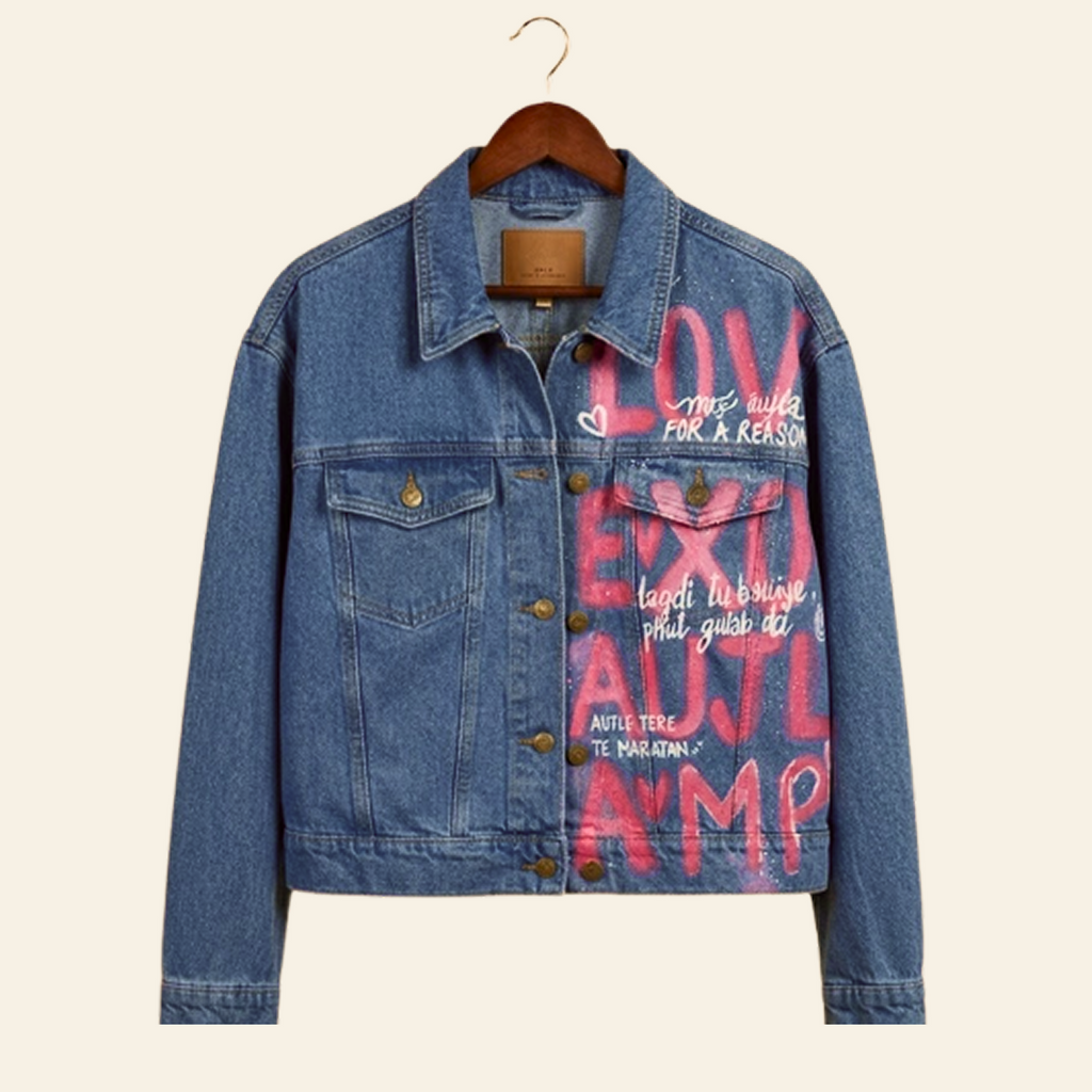 Queen Aujla Energy Handpainted Jacket | Made for Palak Aujla 1-1