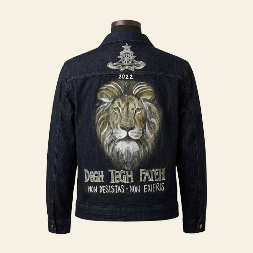 "The Lion" Handpainted Jacket
