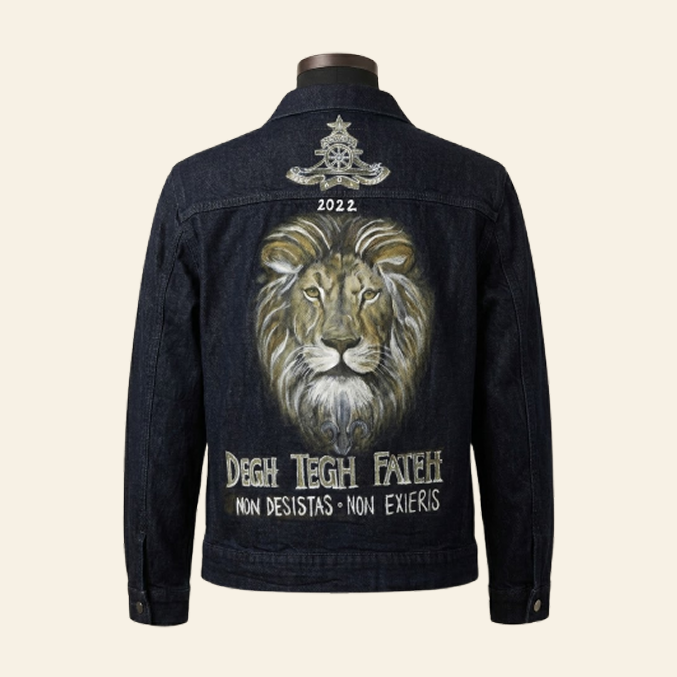 "The Lion" Handpainted Jacket