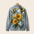"Sunflower & Bees" Handpainted jacket