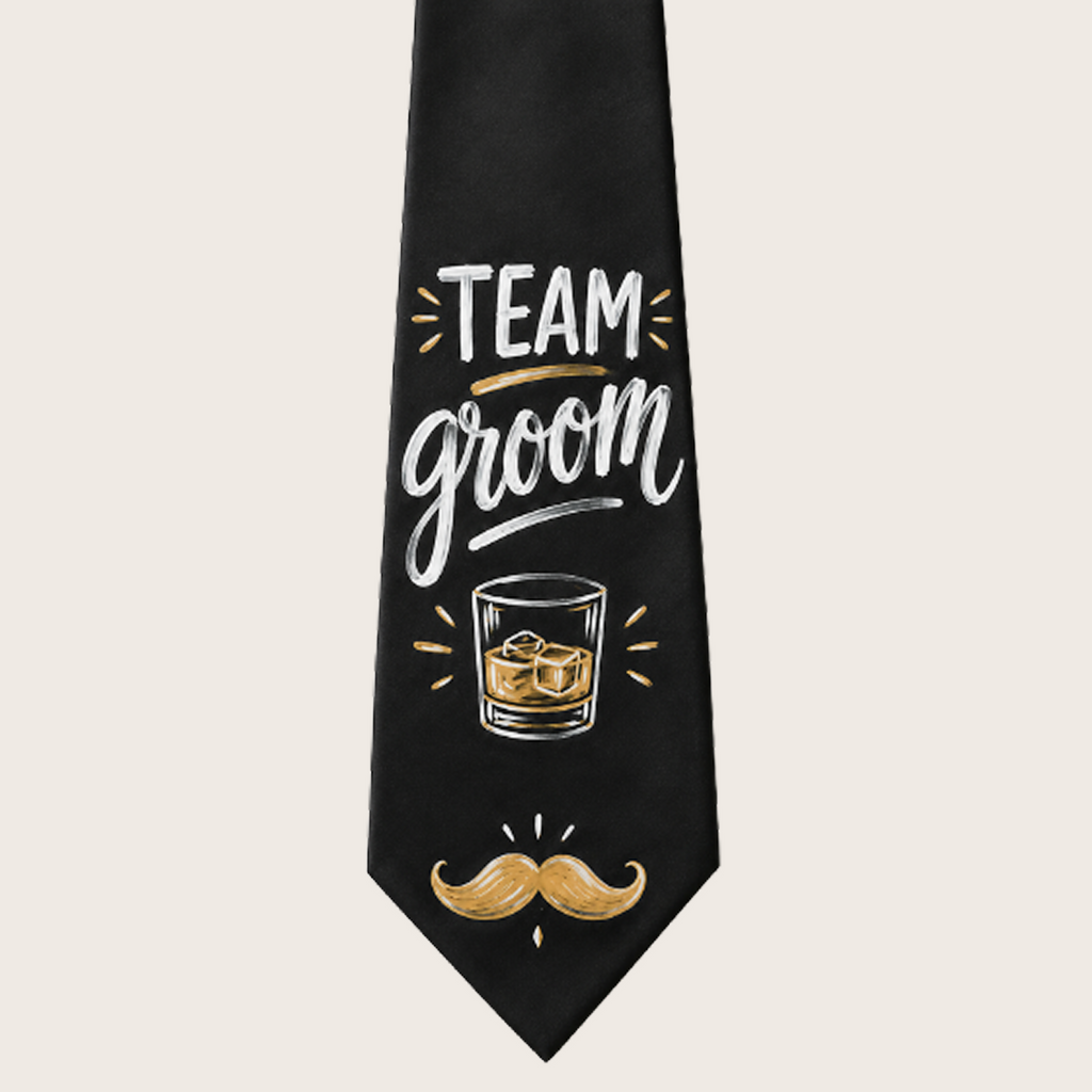 Team Groom | Custom Handpainted Ties