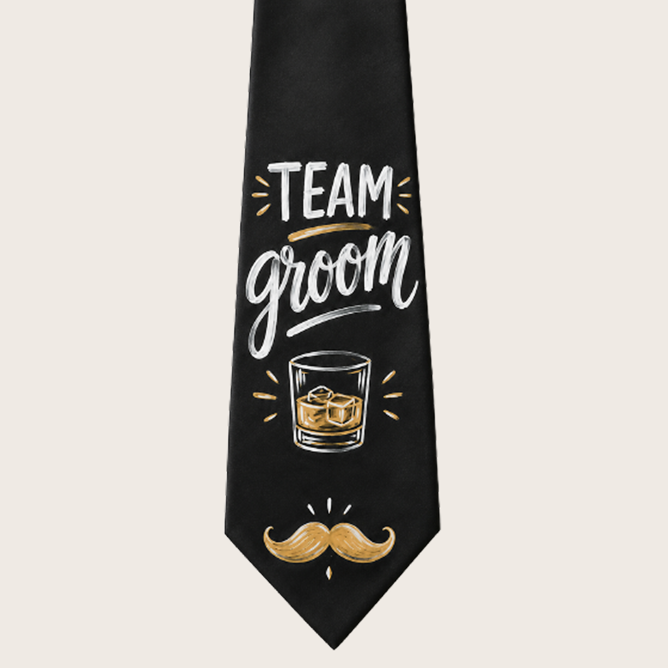 Team Groom | Custom Handpainted Ties