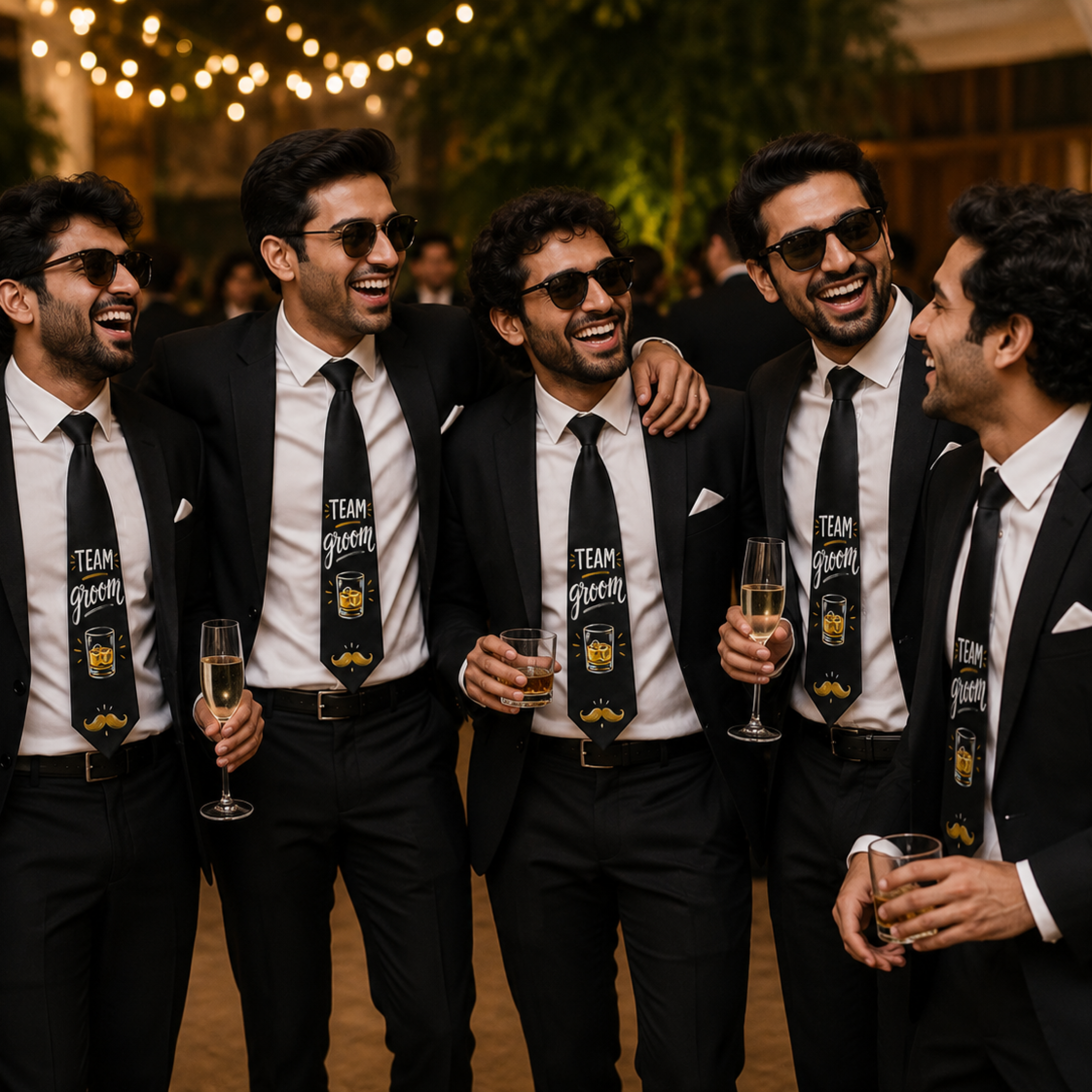 Team Groom | Custom Handpainted Ties