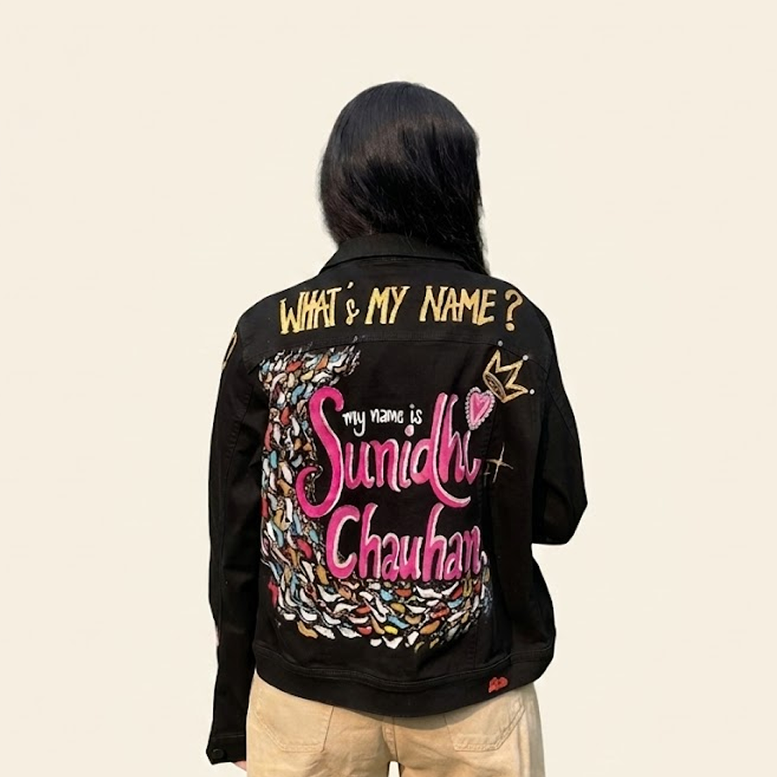 "Sunidhi Chauhan" Handpainted jacket