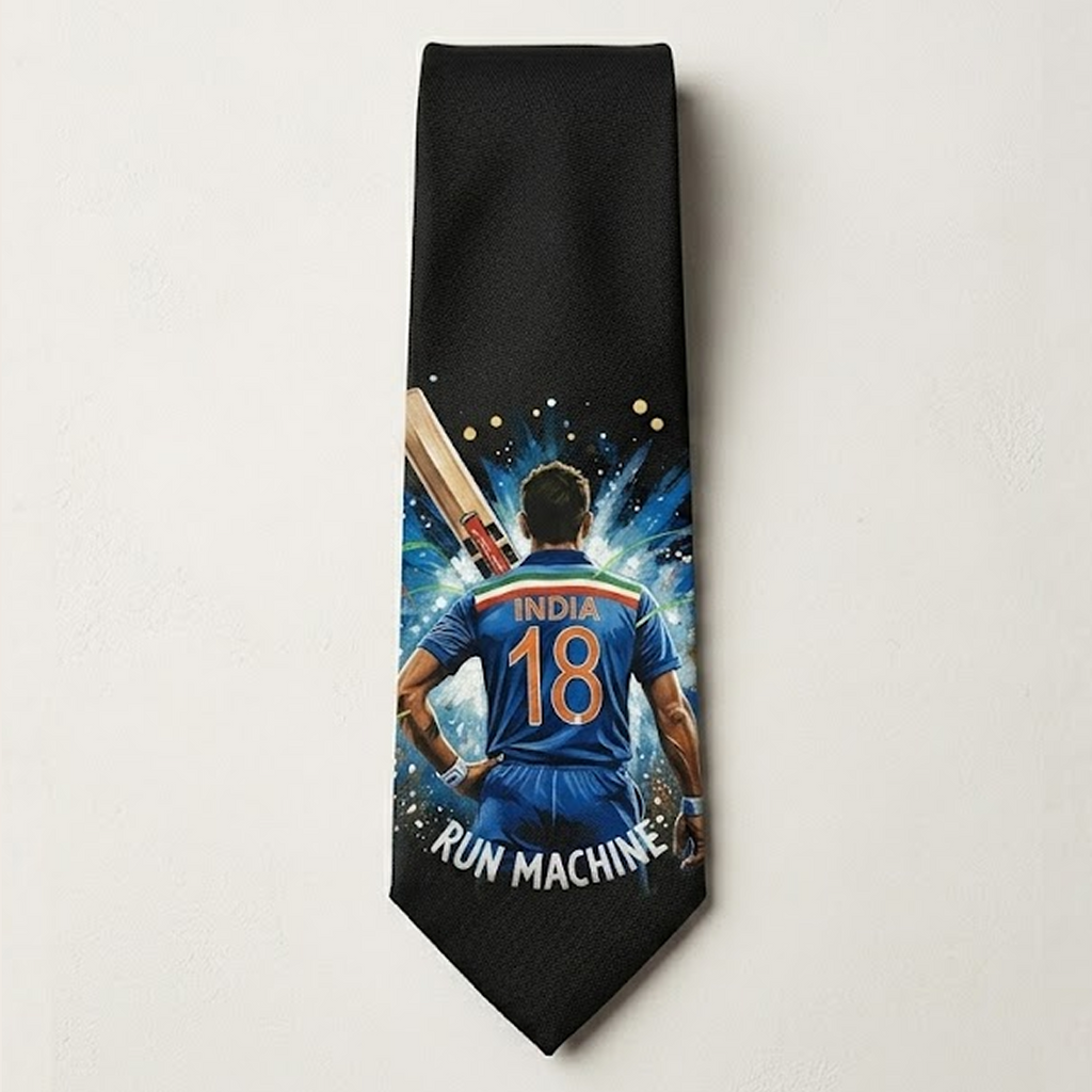 Virat Kohli - 18 | Custom handpainted Ties