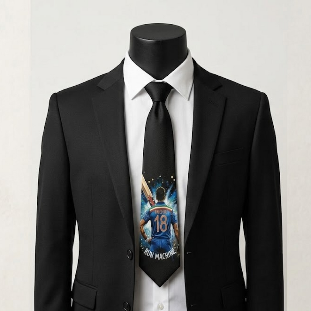 Virat Kohli - 18 | Custom handpainted Ties
