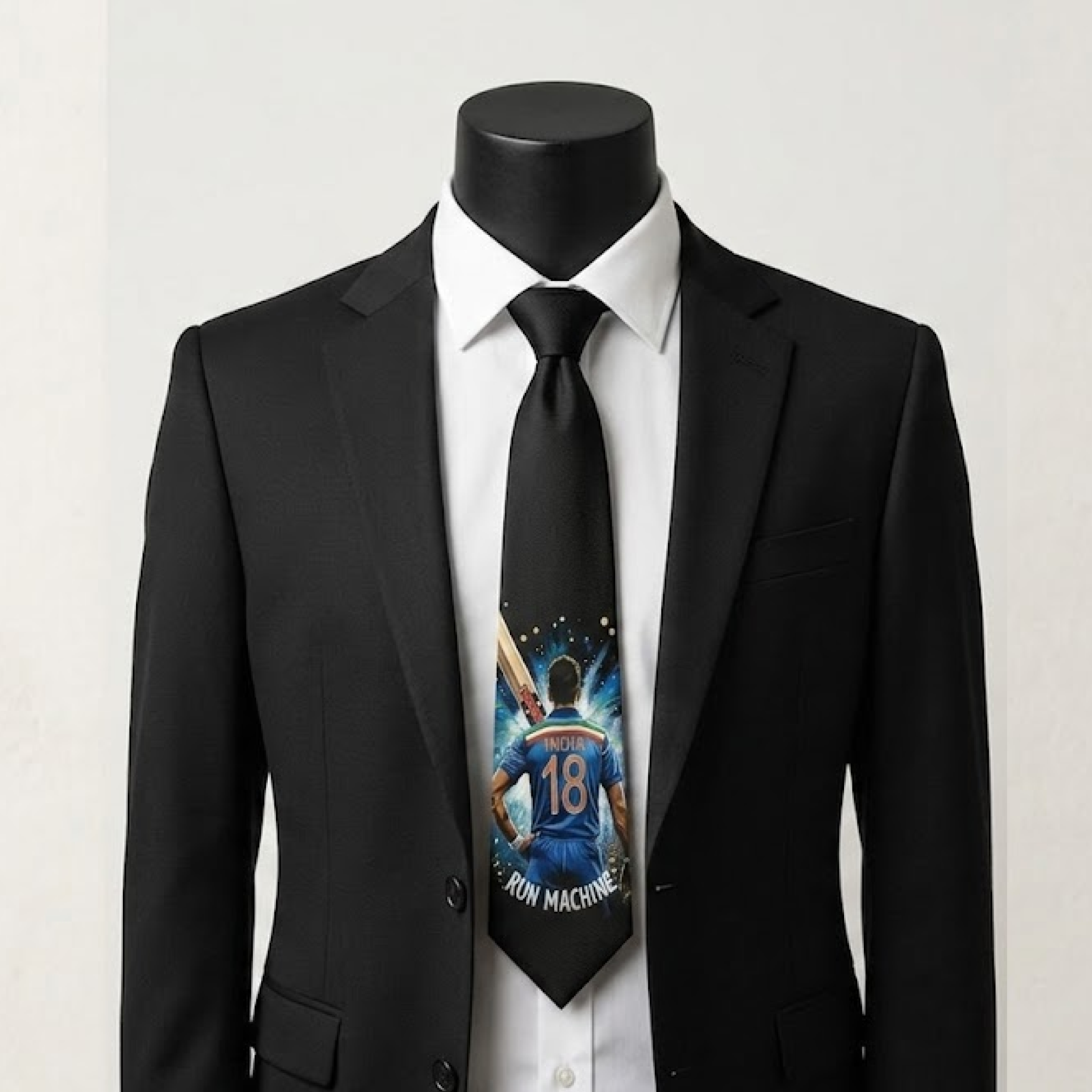 Virat Kohli - 18 | Custom handpainted Ties